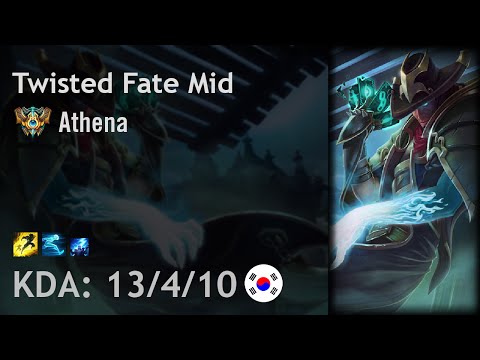 Twisted Fate Mid vs Karma - Athena - KR Challenger Patch 6.17