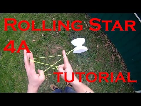 Rolling Star Offstring YoYo Trick Tutorial.  How to do 4A yoyo trick Rolling Star.
