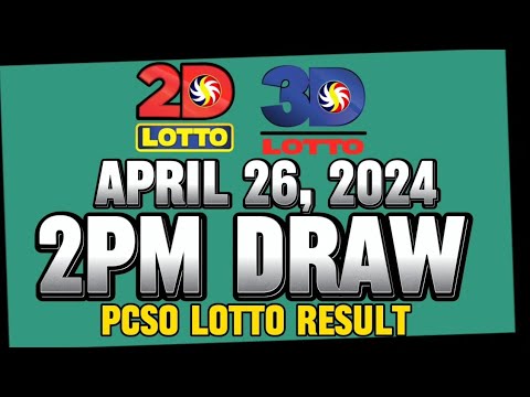 LOTTO 2PM DRAW 2D & 3D RESULT TODAY APRIL 26, 2024 #lottoresulttoday #pcsoresulttoday #stl