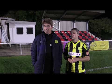 Reaction | Crawley Wasps 5-0 Actonians - First Team Manager Paul Walker and Rachel Palmer