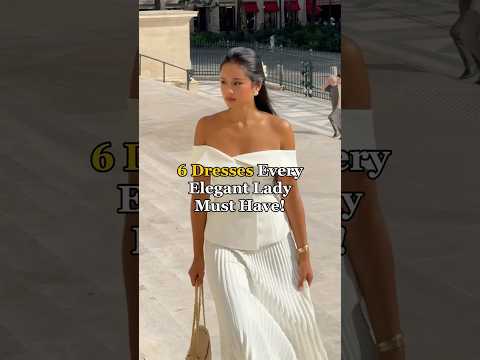 6 Dressed Every Old Money/Elegant Lady Must Have! #dresses #dress #elegance #stayclassy #classy