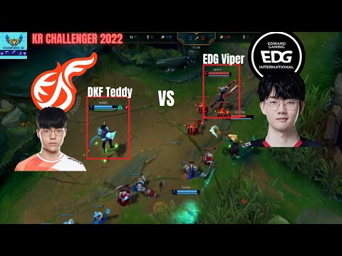 EDG Viper vs KDF Teddy Korea Challenger 2022 Patch 12.13 Replay | How To Play Lucian ADC