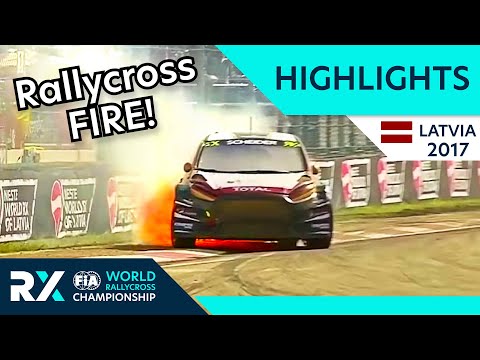 World Rallycross of Latvia 2017 : Crashes, Battles and FIRE! World RX Highlights from Riga, Latvia