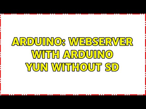 Arduino: Webserver with Arduino Yun without SD