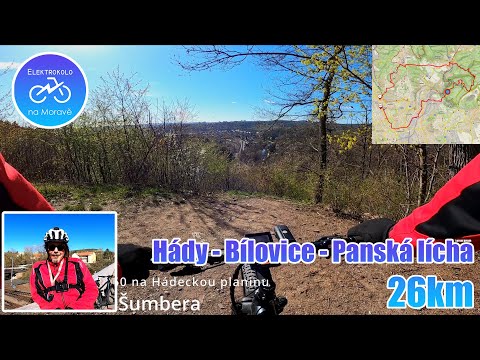 Elektrokolo, cyklotrasa - Brno - Hády po Šumbeře - Bílovice - Panská Lícha
