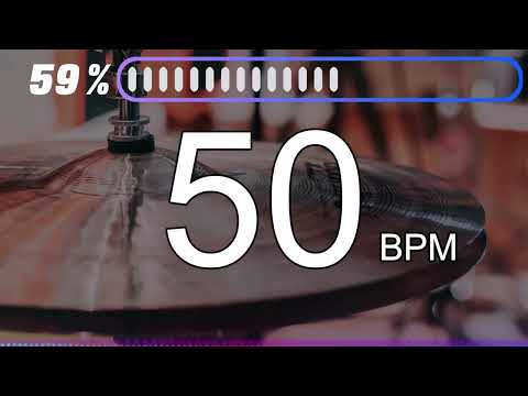 50BPM　Hi-hat①　5minutes Drums Metronome