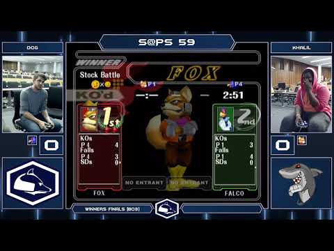 S@PS 59 Melee Singles - Dog (Falco) vs Khalil (Fox) - Losers Quarters
