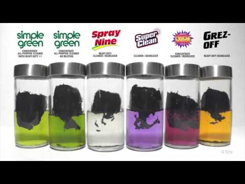 Spray Nine vs. Competitors Time Lapse Comparison | Automotive Cleaners