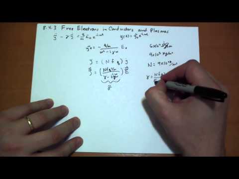 8 4 3 Free Electrons in Conductors and Plasmas