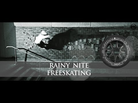 Rainy Nite Freeskating - Eugen Enin on Powerslide Torrent rain wheels