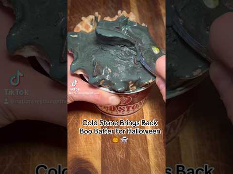 Cold Stone traz massa Bar.Boo para o Halloween. #halloween #coldstonecreamery