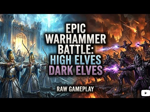 Elven Civil War: High Elves vs Dark Elves | Total War Warhammer 3 Gameplay