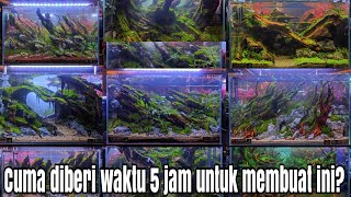 #318 Aquaair Aquascape contest "Rising star class" |Misteri box, bahan random,5jam haruss selesai???