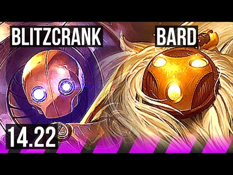 BLITZCRANK & Kog'Maw vs BARD & Caitlyn (SUP) | KR Challenger | 14.22