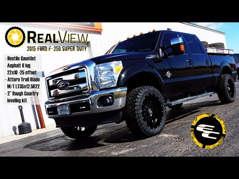 RealView - Leveled 2015 Ford F-250 w/ 22" Hostile Gauntlets & 35" Atturo Trail Blade M/Ts