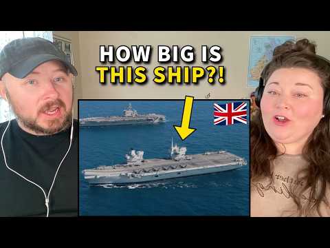 Americans React: Inside the Royal Navy’s Flagship Aircraft Carrier