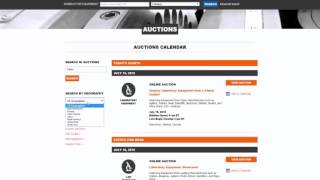 How to Navigate the New Auction Calendar Pages