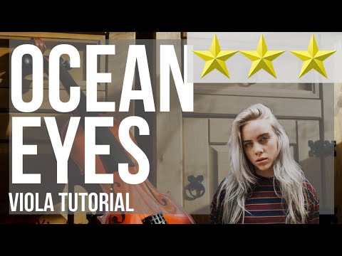 How to play Ocean Eyes by Billie Eilish on Viola (Tutorial)