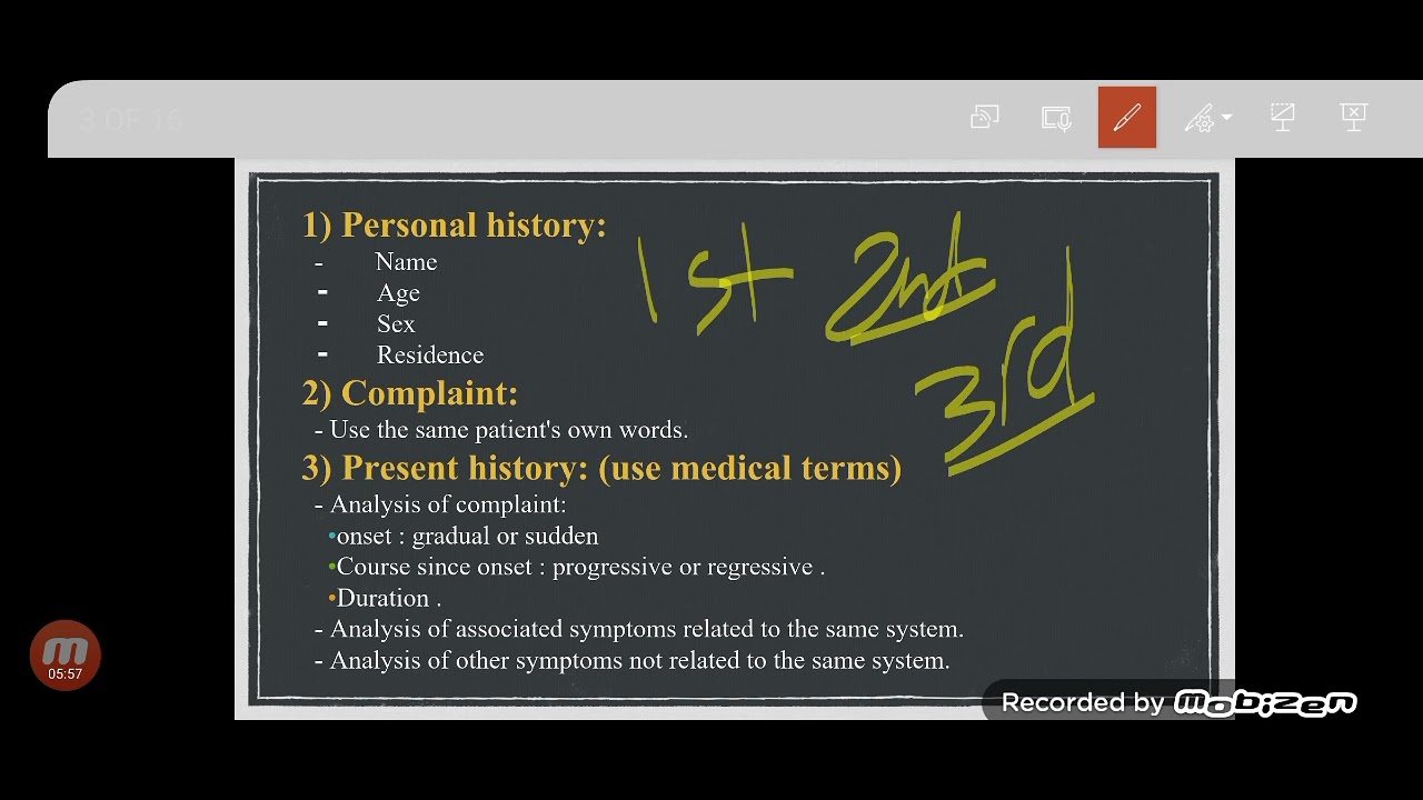 History taking part 1 ppt