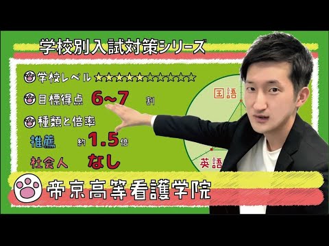 看護学科 【再アップ】帝京高等看護学院の傾向と対策【看護受験チャンネル】