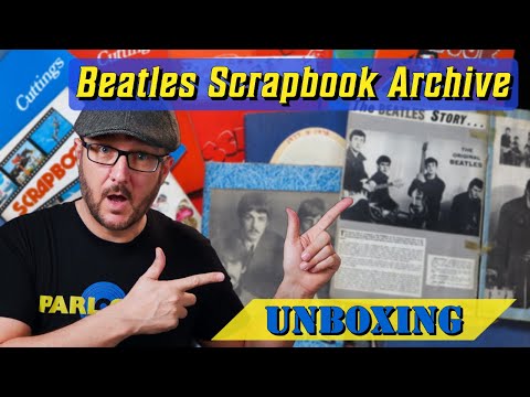 Unboxing Huge Beatles & Solo Scrapbook & Cuttings Archive 1964-1999