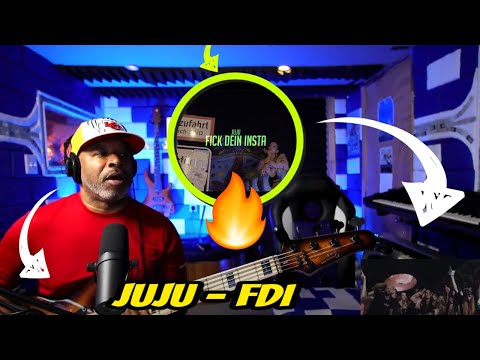 Juju - FDI (OFFICIAL VIDEO) - Guitar / Bass Freestyle with Producer Reaction