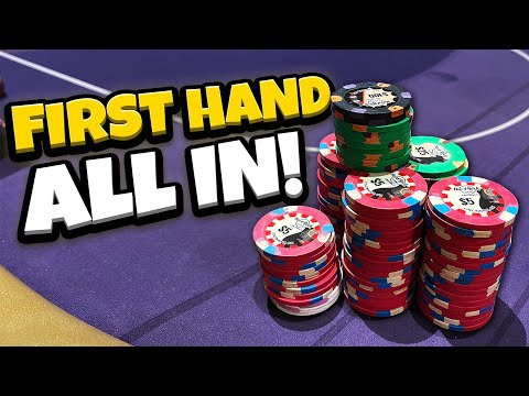 ALL-IN VERY FIRST HAND FOR $1600 IN CINCINNATI!! | Poker Vlog #174