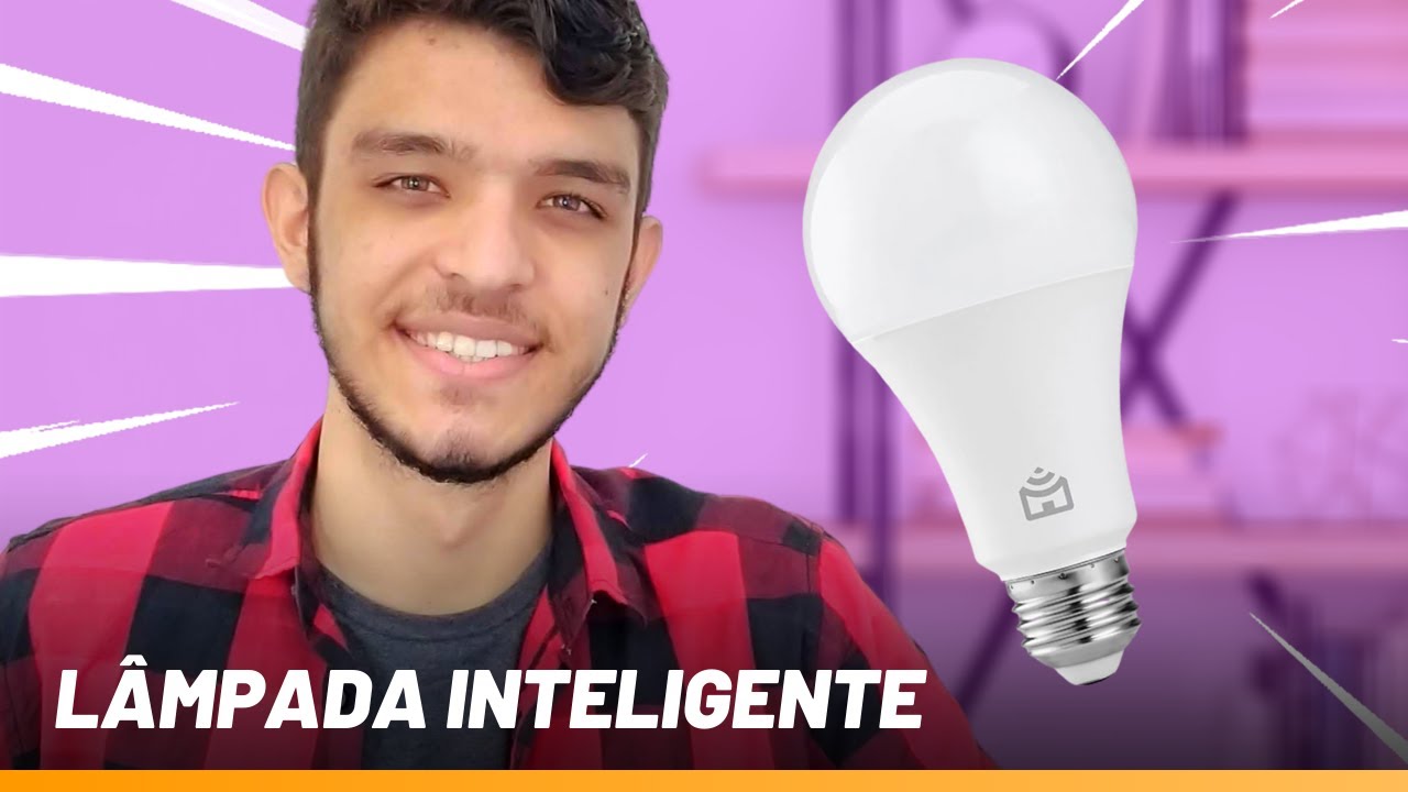 Lâmpada smart positive: controle por voz alexa e google