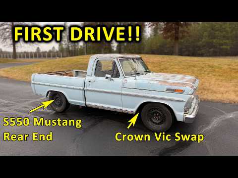First Drive with Crown Vic and S550 Rear in the F100