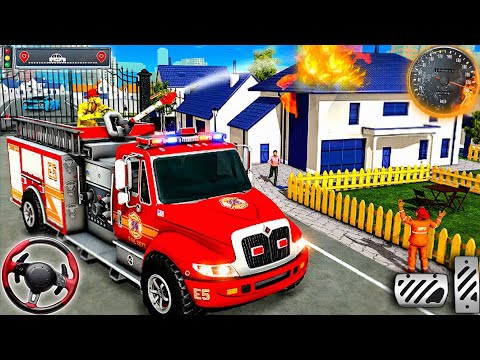 911 Emergency Fire Truck Rescue Simulator - FireFighter Rescue Game 3D