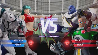 MORRIGAN & VENOM vs THANOS & SIGMA - Marvel VS Capcom Infinite 2017
