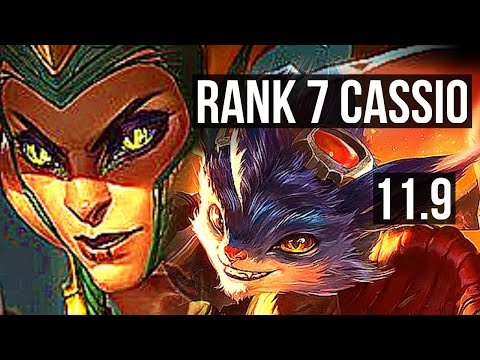 CASSIOPEIA vs RUMBLE (MID) | 6/0/3, Rank 7 Cassio, 300+ games, Dominating | BR Challenger | v11.9