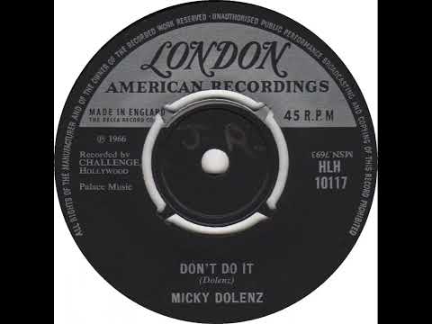 UK New Entry 1967 (83) Micky Dolenz - Don't Do It