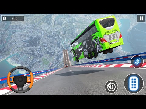 Impossible School Bus Simulator Tracks Driving - Bus Driving Stunts - Android Gameplay Walkthrough