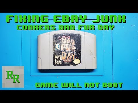 N64 Game Won't Boot - Fixing Ebay Junk - Conker's Bad Fur Day