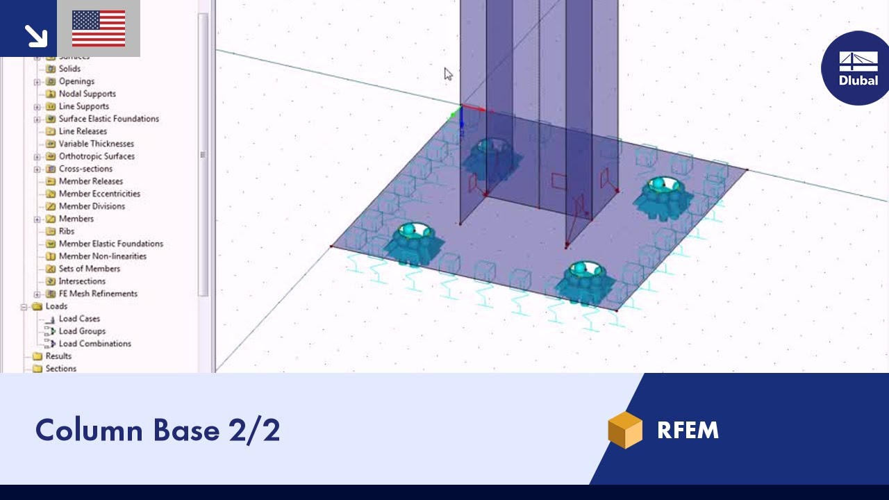 Dlubal RFEM - Column Base 2/2