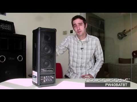 Powerwerks PW40BATBT 40 Watt Battery Powered Personal P.A. System with Bluetooth - (B-Stock) image 6
