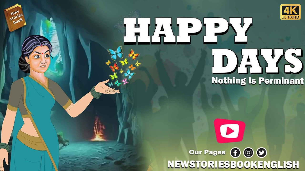 how to learn english through story  - Happy Days - Moral Stories in English -  through cartoon