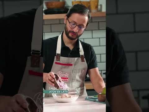 Aguacates rellenos de atún con salsa picante 🥑 ✨ | Recetas Alquería