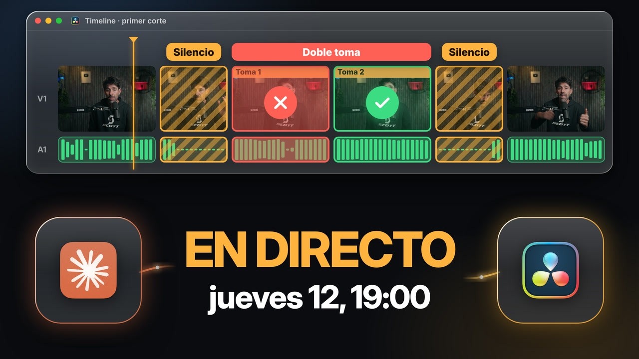 Edito un vídeo en directo con Claude Code y DaVinci Resolve (y respondo a todas vuestras preguntas)