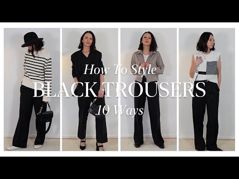 10 Ways to Style Black Trousers. Spring 2023. Shop...