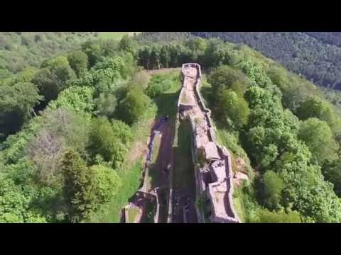 Die Wegelnburg in der Pfalz - mit Luftaufnahmen
