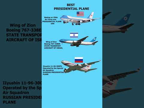 Best presidential plane USA -Air Force one, ISRAEL Wing of Zion, RUSSIAN Ilyushin 11-96#shortsfeed