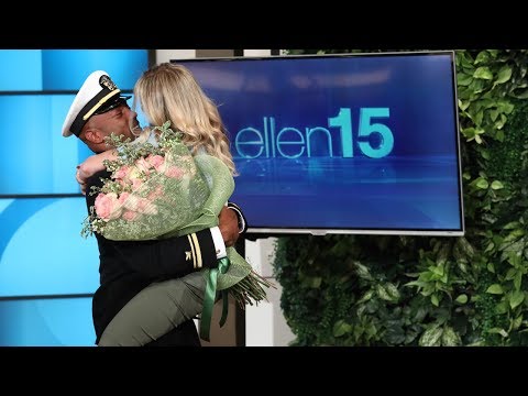 エレン、スーパーファンと海軍の彼氏を再会させる (Ellen Reunites Superfan with Her Navy Boyfriend)