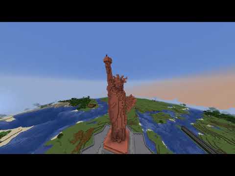 DaGGeri - Statue of liberty build timelapse I Hardcore Minecraft