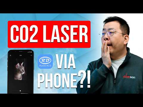 CONTROL CO2 LASER MACHINE by PHONE with NEW RUIDA CONTROLLER | Wattsan
