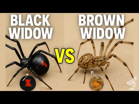 What's The Difference Between Black Widow and Brown Widow Spiders?