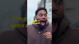 Big body’s 🤝 Small body’s living in harmony ❤️ #american #british #culture #streetinterview #funny