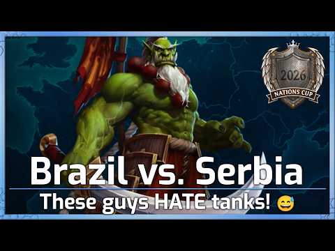 Brazil vs Serbia: These guys HATE Tanks 😅 - Nations Cup Groups - Heroes of the Storm