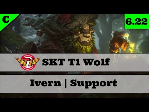 SKT T1 Wolf | Ivern Pro Gameplay | Season 7 | 6.22 Ivern Support | Ivern vs. Blitzcrank
